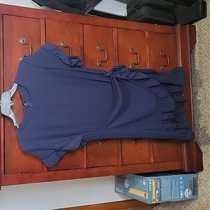 Navy dress, light weight, smokefree home,  worn for less than 2 hours